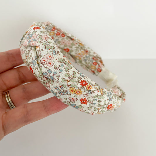 liberty of london vintage floral braided headband (full size available)