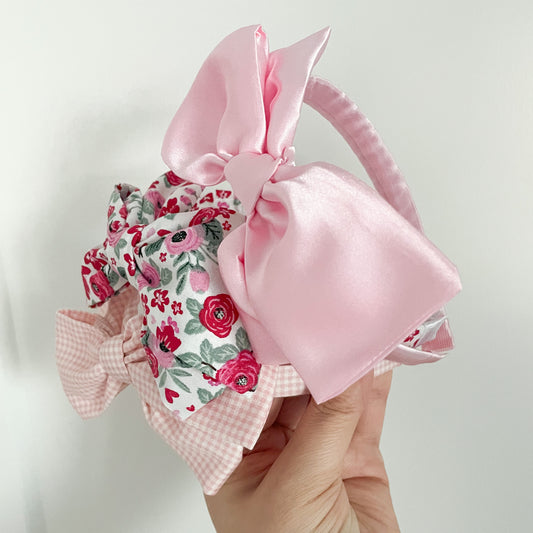 valentine bow-knot headband (select from drop-down)